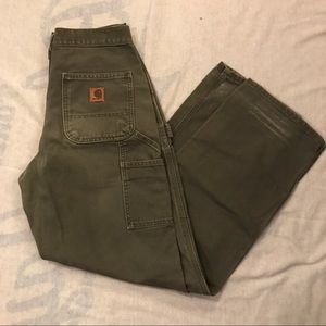 Vintage Carhartt B11 Moss Green Work Pant